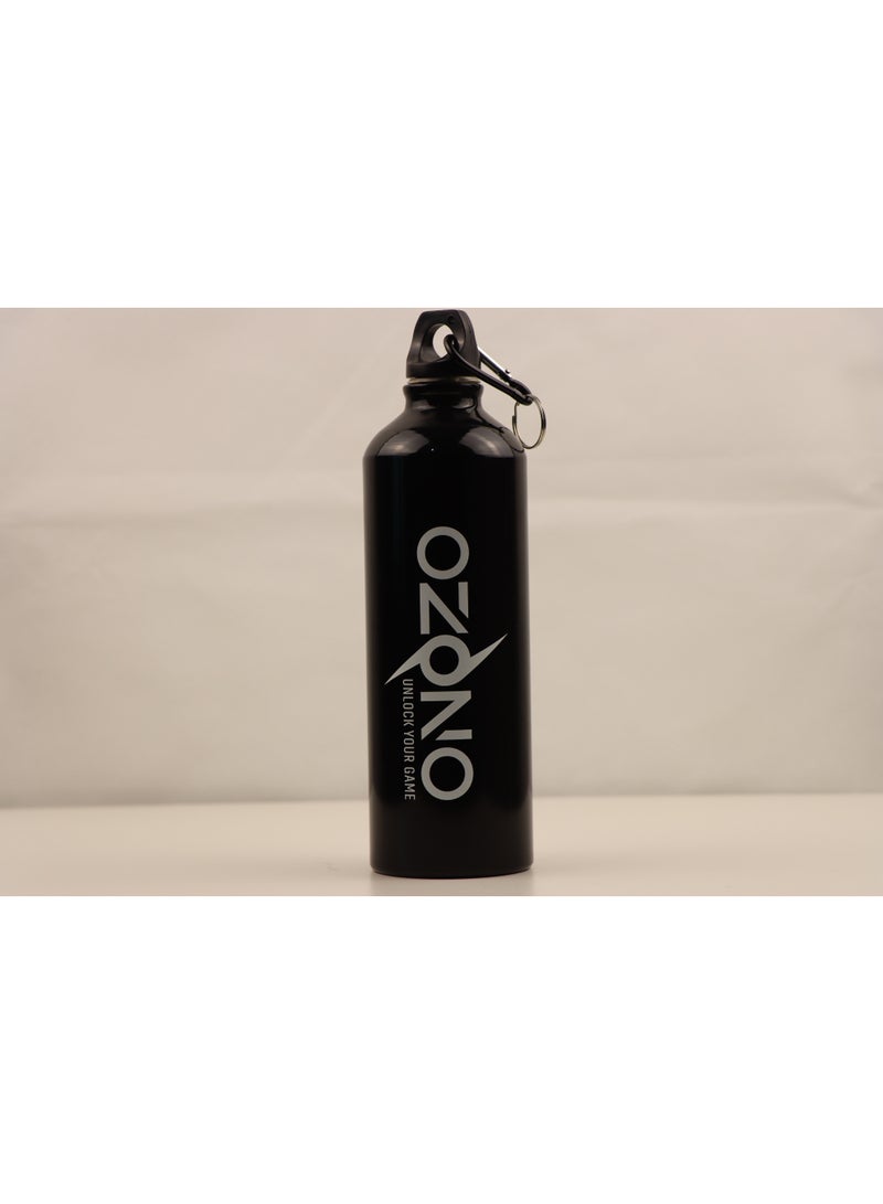 Ozono Aluminium Water bottle, 500ML, Black - Image 1