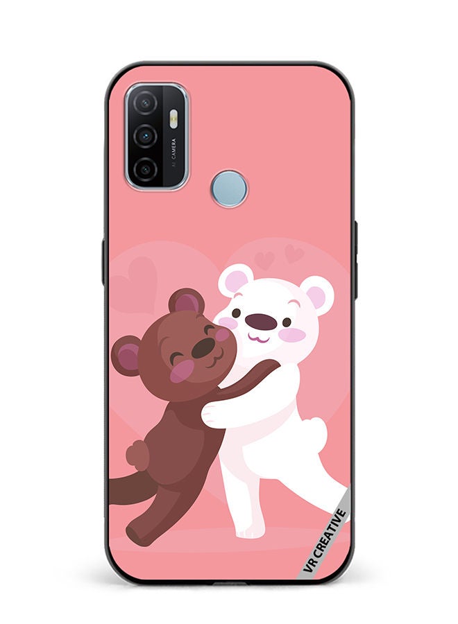 VR CREATIVE Protective Case Cover For Oppo A53 Love Bear Design Multicolour - Image 1