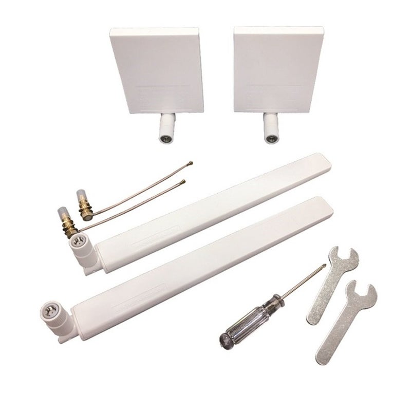 2pcs Directional & 2pcs Omnidirectional Dual Frequency Signal Range Booster Antenna Kit for Xiaomi 4K - Image 1