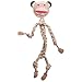 HuggleHounds Natural Rope Knottie Leather Dog Toys for Aggressive Chewers All Natural Cotton Interactive Leather Toy for Small or Large Dog Breeds Tough Durable Chew Toy Stuey Sock Monkey - Image 3