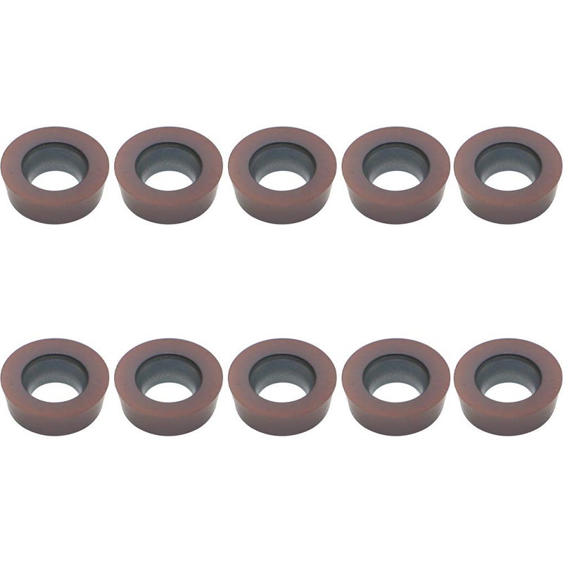 LingGan Carbide Milling Insert Round RPMW1003 MO (R5) CNC Milling Machine Indexable Milling Insert, Multilayer Coated Lathe Tool Insert,Suitable for Processing Steel and Stainless Steel.10 Pieces/Box - Image 1