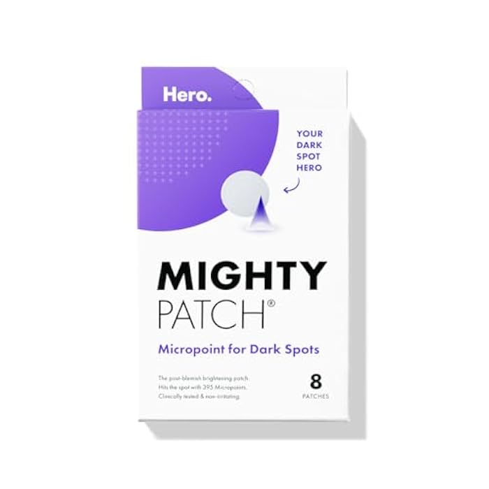 Mighty Patch Hero Cosmetics Micropoint™ for Dark Spots - Post-Blemish Dark Spot with 395 Micropoints, Dermatologist Tested and Non-irritating (8 Count) - Image 1