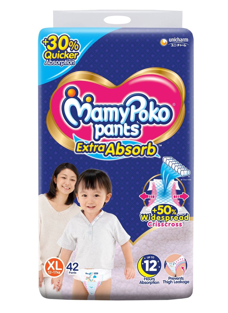 MamyPoko Extra Absorb Pants Style Diapers Extra XL-42  - Image 1