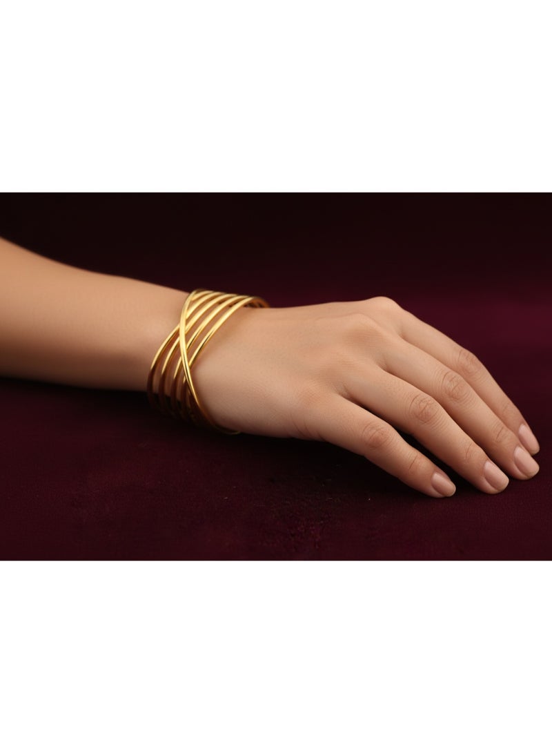 FLUFFY Elegant Multi-Strand Gold Bracelet - Image 1