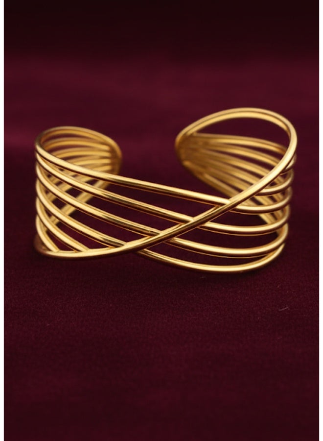 FLUFFY Elegant Multi-Strand Gold Bracelet - Image 2