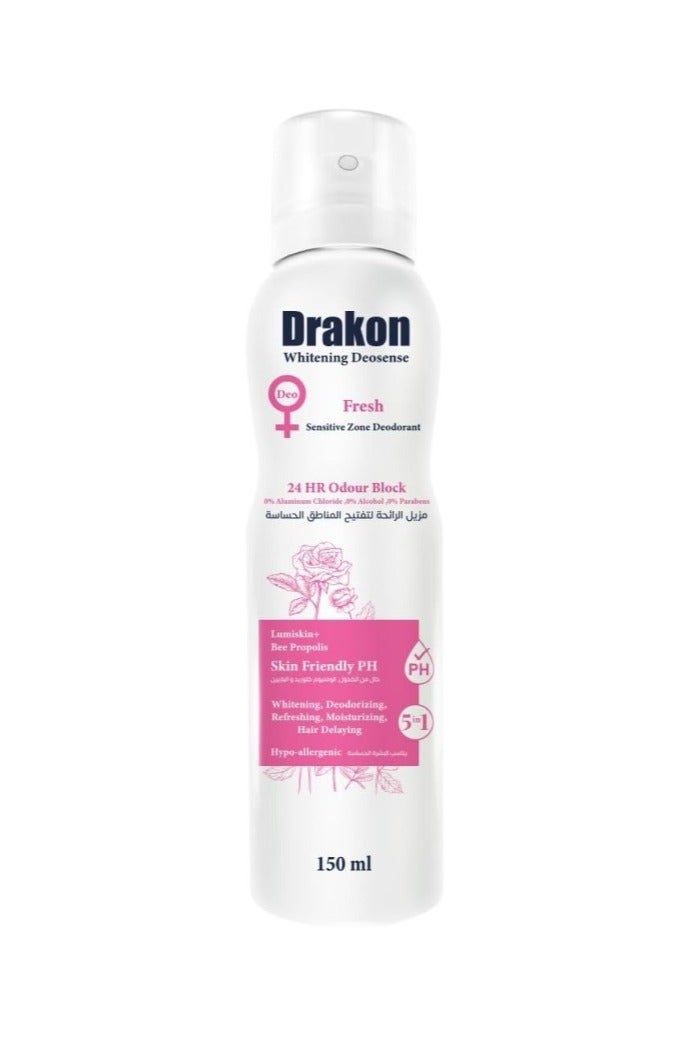 Drakon Whitening Spray for Intimate Areas – Fresh Scent – 150ml - Image 1