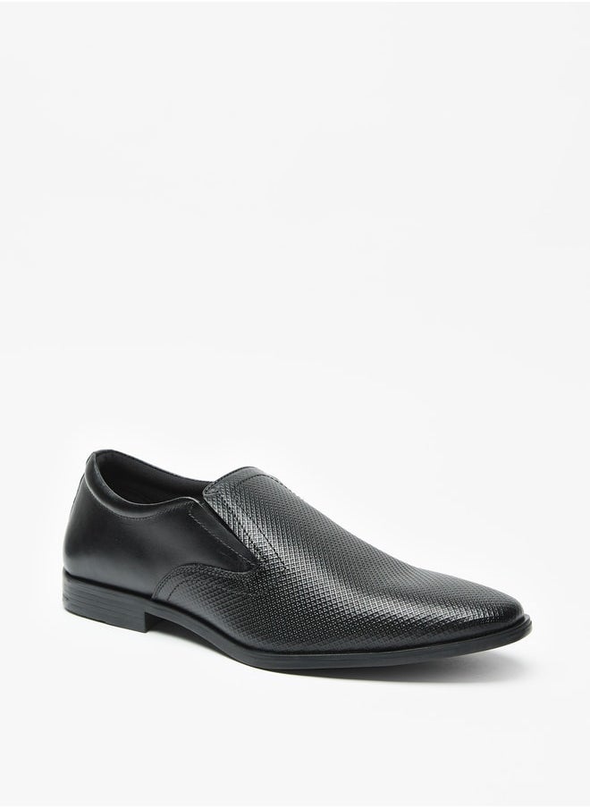 LBL by Shoexpress Men's Textured Slip-On Loafers  - Image 1