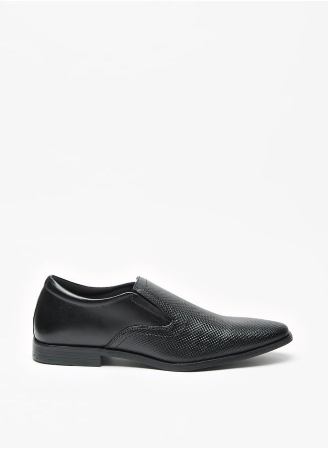 LBL by Shoexpress Men's Textured Slip-On Loafers  - Image 3