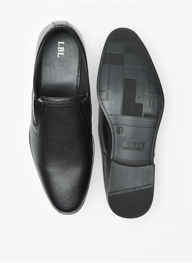 LBL by Shoexpress Men's Textured Slip-On Loafers  - Image 4