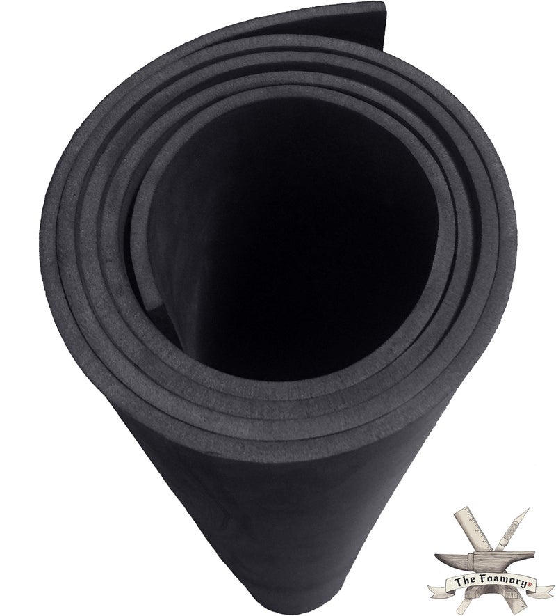 The Foamory Shape Retention EVA Cosplay Foam - 6mm Thick (Black) X-Large 35â€x59â€ High Density EVA Craft Foam Sheets - Premium 85 kg/m3 Heat Shape Material for DIY, Comic, Con or Halloween Costumes - The Foamory - Image 1