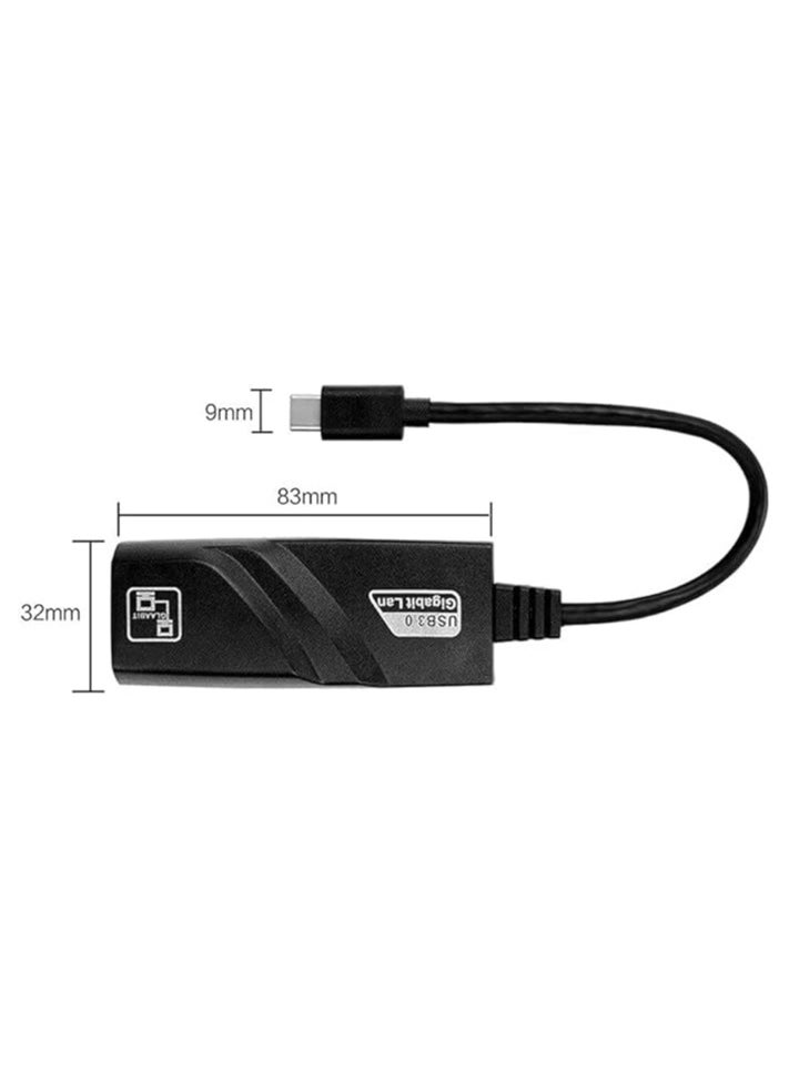 Generic USB C 3.0 to Ethernet RJ45 Gigabit LAN Adapter 10/100/1000Mbps  - Image 4