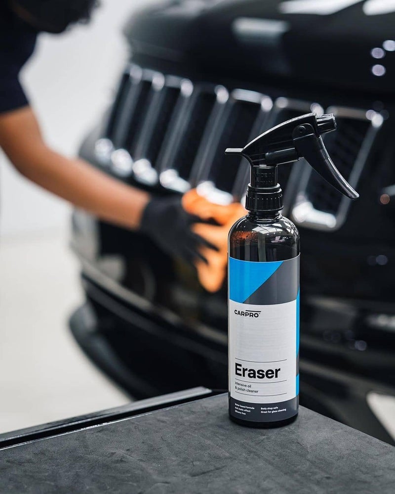 CARPRO ممحاة مزيل البوليش والزيوت - تحضير الطلاء السيراميكي، إزالة كاملة لزيوت البوليش لتطبيق طلاء CQUARTZ السيراميكي، مضاد للكهرباء الساكنة، خالي من الغبار، بدون سيليكون - 500 مل (17 أونصة) ورذاذ - Image 2