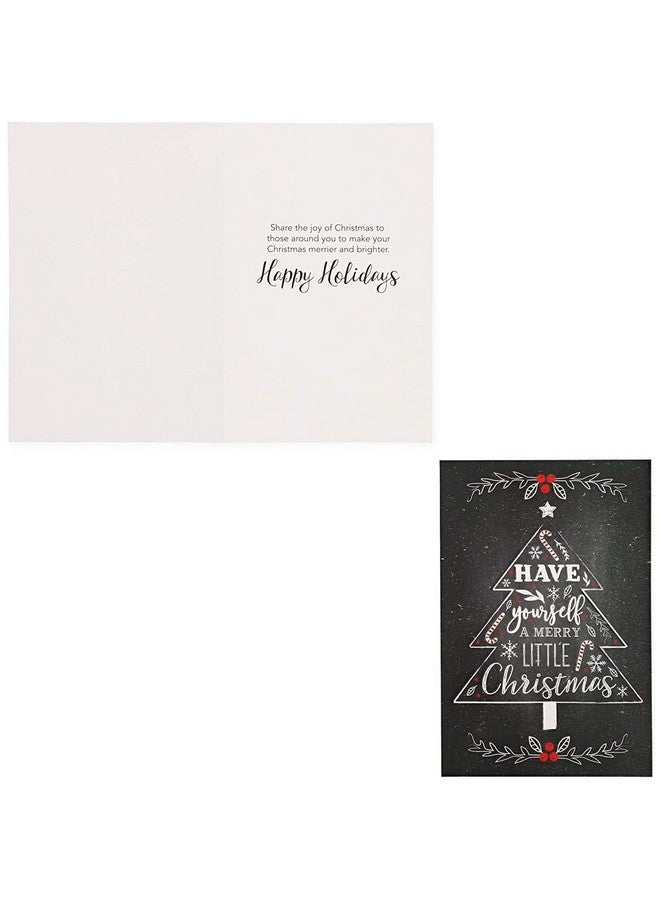 Sustainable Greetings 48 Pack Merry Christmas Cards With Envelopes 4X6, Festive Holiday Greeting Card For Xmas, 6 Chalkboard Designs - Image 5