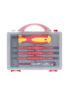 نيبمينينت طقم مفكات براغي معزولة حتى جهد 500 فولت من 5 قطع Red/Yelow 18.50X4.50X16.50سنتيمتر  - Image 3