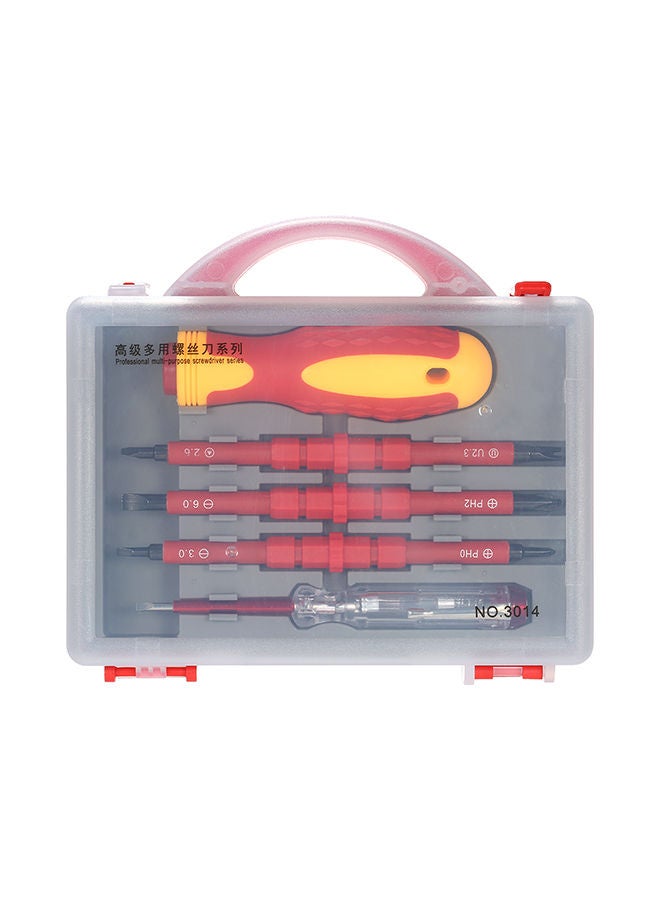 NIBEMINENT 5-Piece 500V Insulated Screwdrivers Set Red/Yelow 18.50X4.50X16.50centimeter  - Image 3