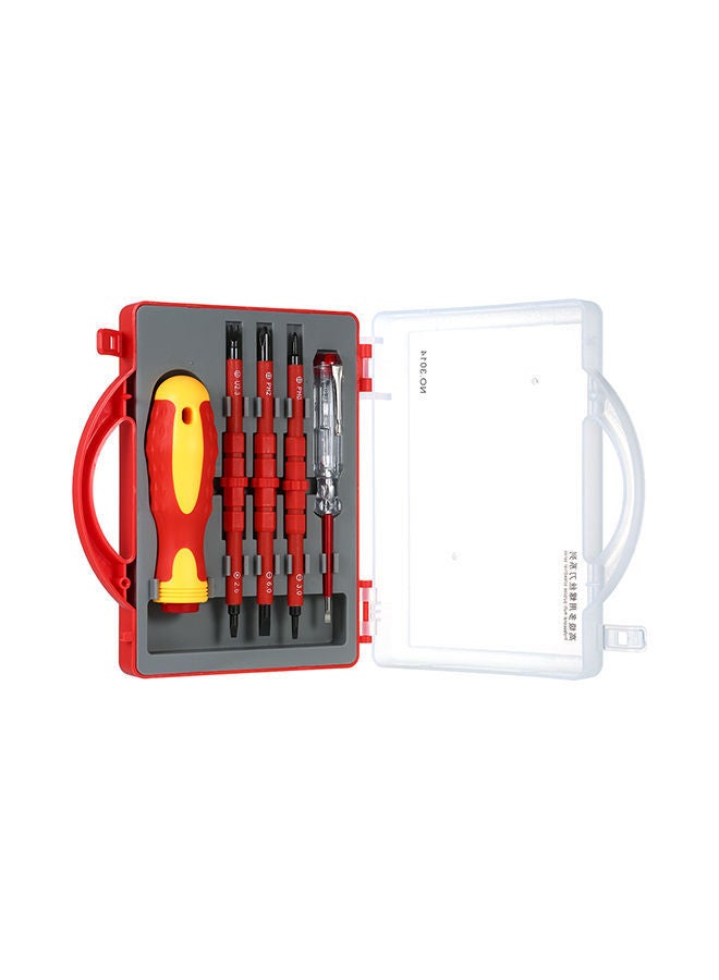 NIBEMINENT 5-Piece 500V Insulated Screwdrivers Set Red/Yelow 18.50X4.50X16.50centimeter  - Image 4