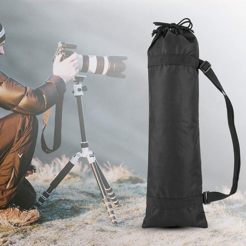 klarako Camera Tripod Bag Black Portable Folding Outdoor Oxford Padded Strap Camera Tripod Photography Carry Bag Designed for Camera Tripod Microphone Tripod Monopod (55cm) - Image 3