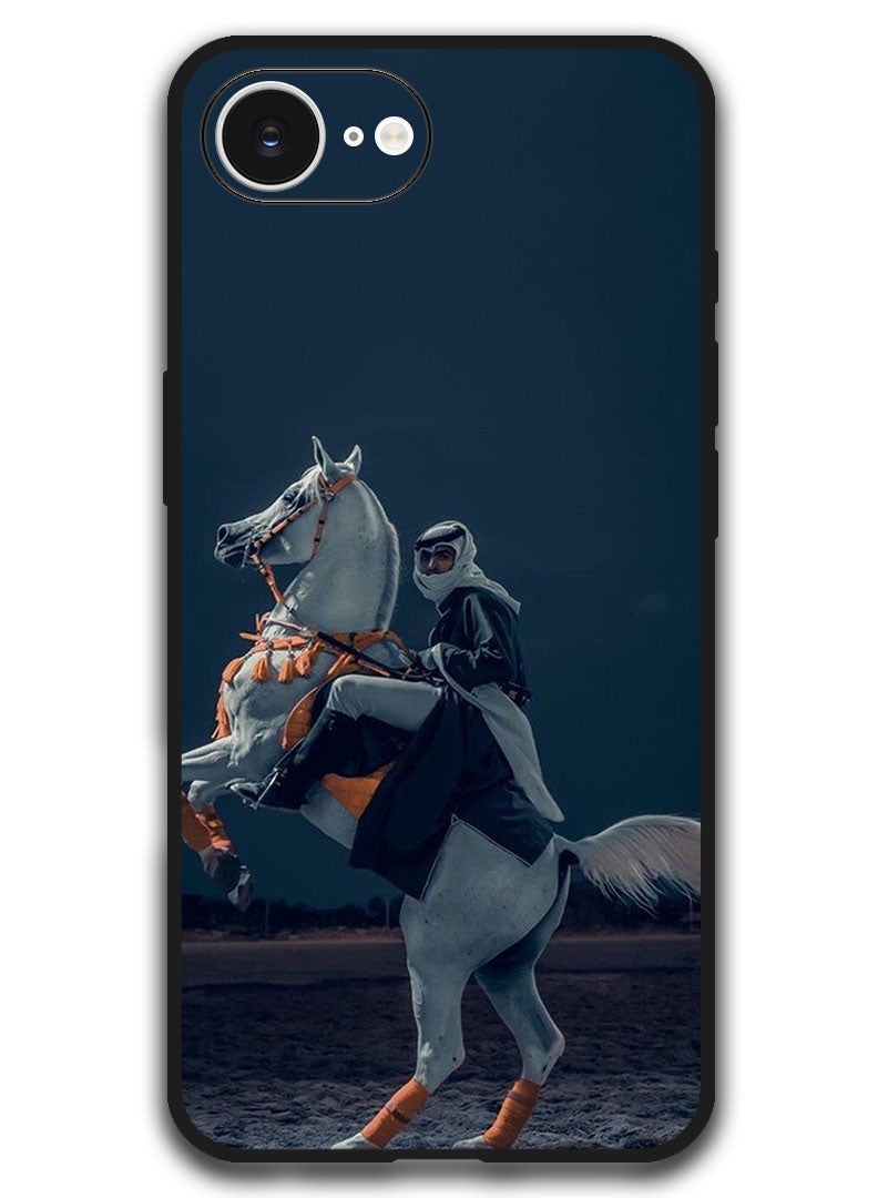 Theodor Case Compatible with Apple iPhone 16e 6.1 Inch Protection Shockproof Bumper Cover - Horse - Image 1