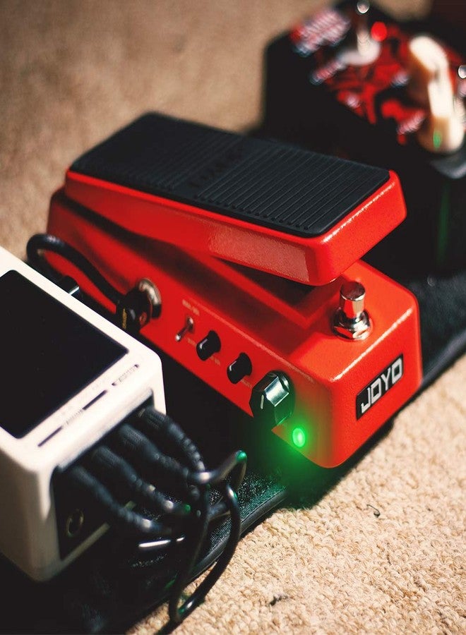 جويو دواسة JOYO WAH-II الكلاسيكية والمتعددة الوظائف WAH التي تتميز بوظائف Wah-Wah/Volume مع مقبض قيمة جودة صوت WAHWAH (أحمر) - Image 4