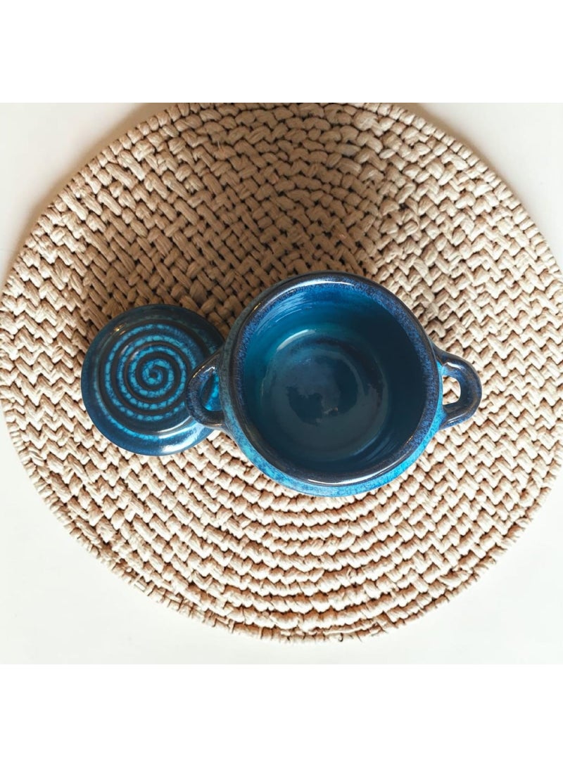A ceramic or earthenware vessel that can withstand indirect heat, flame, or oven heating (10 cm) - Image 3