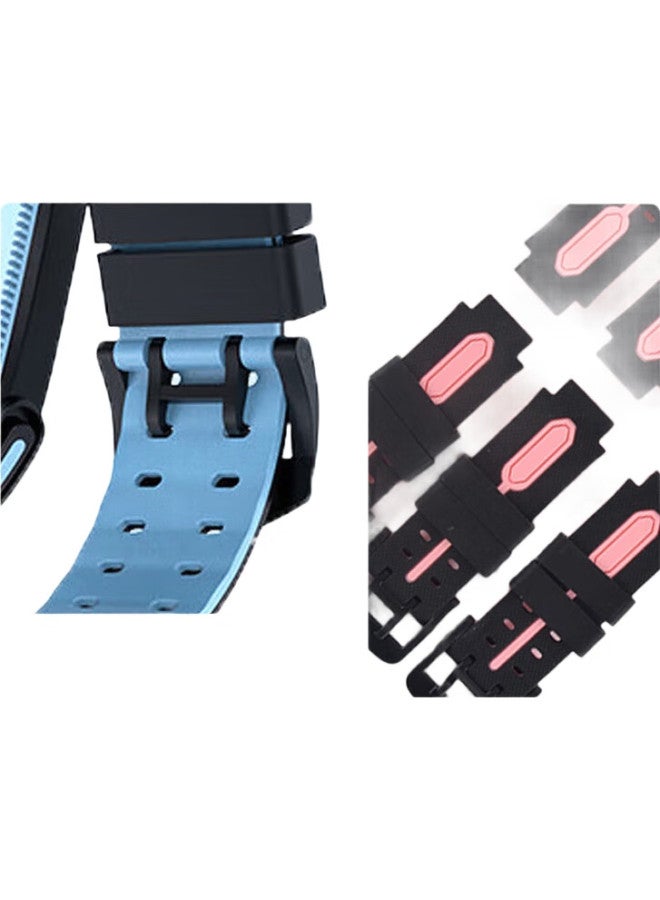 baking Silicone Watch Strap For Little Genius Watch Band Z10/Z9/Z8/Z7/S/A/Z6/Z5/D3/Pro Children'S Phone Watch Accessories With Screws And Nuts Pink - Image 2