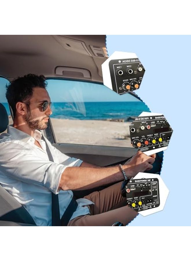 Amp Board Wireless Display Card Slot USB Decoding Amplifier Car Audio Home Sound System - Image 3