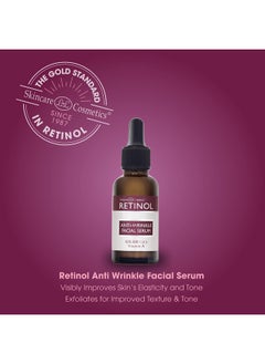 RETINOL Retinol Antiwrinkle Facial Serum Vitamin A Concentrate Improves Skin’S Elasticity & Tone And Minimizes Appearance Of Fine Lines & Wrinkles Look Younger With The Agedefying Power Of Retinol  - Image 3