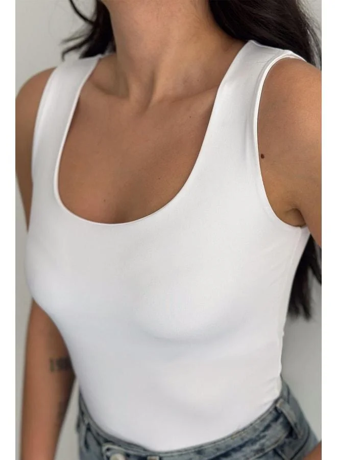 Noa Noa Women's V-Neck Sleeveless Fit Office & Daily Wear Blouse