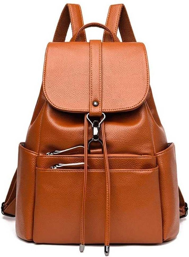 JAISOM Women's Mini Backpack, Small Shoulder Bag, Water Resistant Anti-theft Backpack for College Girls. (Tan) - Image 1