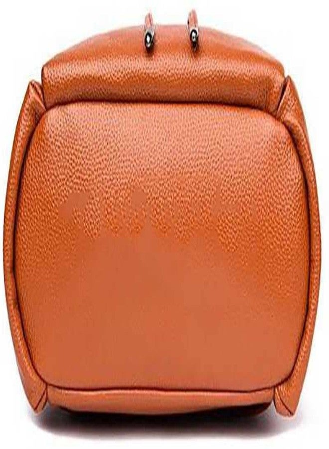 JAISOM Women's Mini Backpack, Small Shoulder Bag, Water Resistant Anti-theft Backpack for College Girls. (Tan) - Image 3