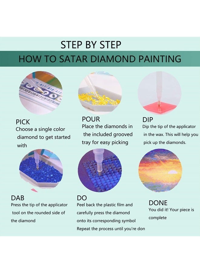 YALKIN - 5D Diamond Painting Kits for Adults DIY Astronaut Hello Kitty Full Round Drill (11.8x15.7 inch) Embroidery Pictures Arts Paint by Number Kits Diamond Painting Kits for Home Wall Decor - Image 1