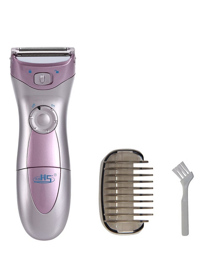 NIBEMINENT Washable Electric Epilator Silver/Purple - Image 1