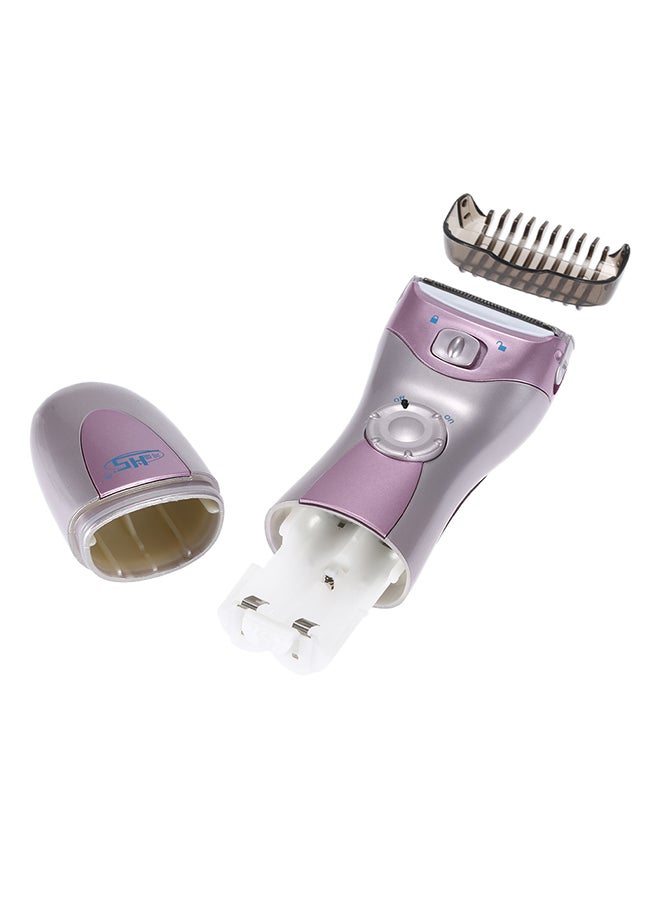 NIBEMINENT Washable Electric Epilator Silver/Purple - Image 3