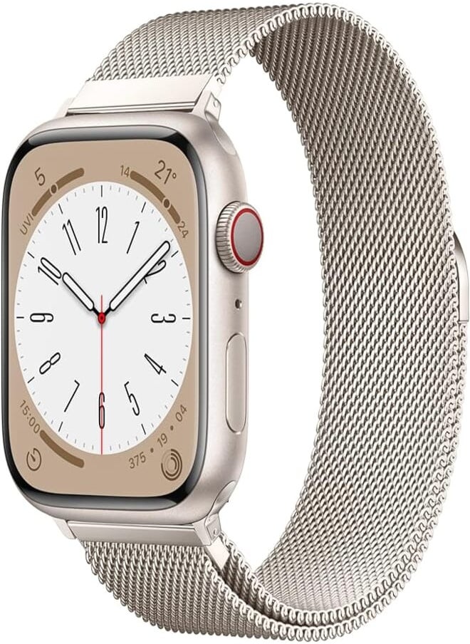 BRG BRG Stainless Steel Loop Compatible with Apple Watch Band 38mm 40mm 41mm 42mm 44mm 45mm 49mm, Magnetic Clasp Replacement Band for iwatch Series Ultra 1/2 SE 9 8 7 6 5 4 3 2 1 