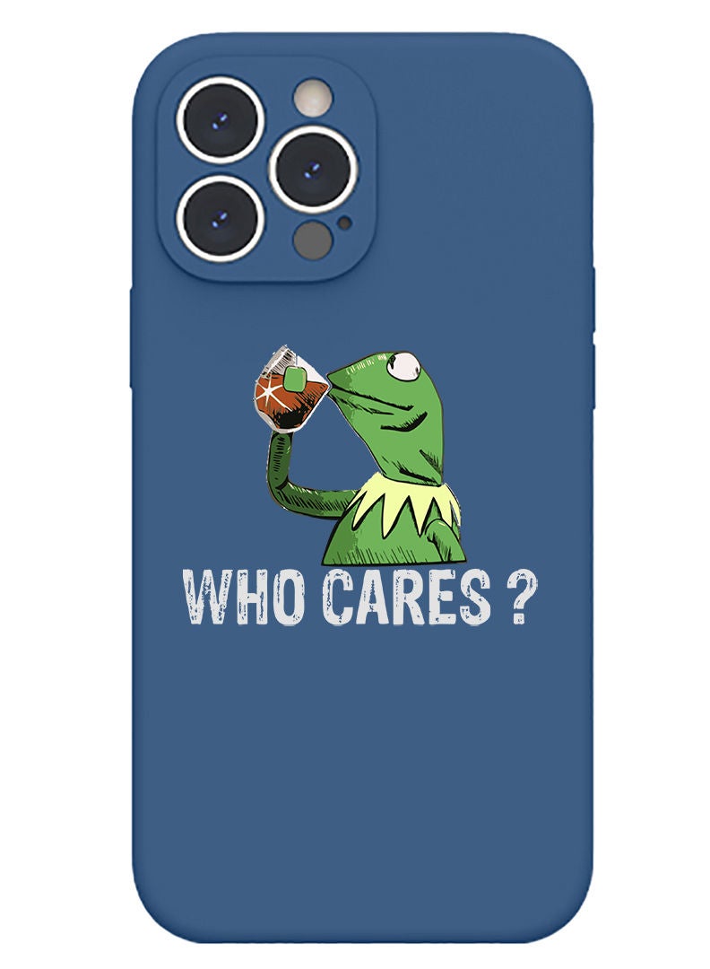 Theodor Protective Slim Fit Case Liquid Silicone Cover with Full Body Protection Anti-Scratch Shockproof Case For iPhone 13 Pro Blue  - wil;d tracker copy - Image 1