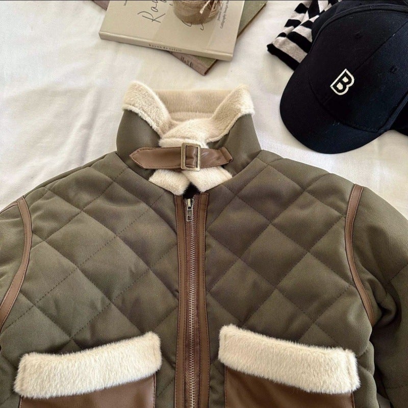 Boys' Winter New Cotton-Padded Jacket Fleece-Lined Thickened Warm Cotton-Padded Jacket For Boys And Children - Image 5