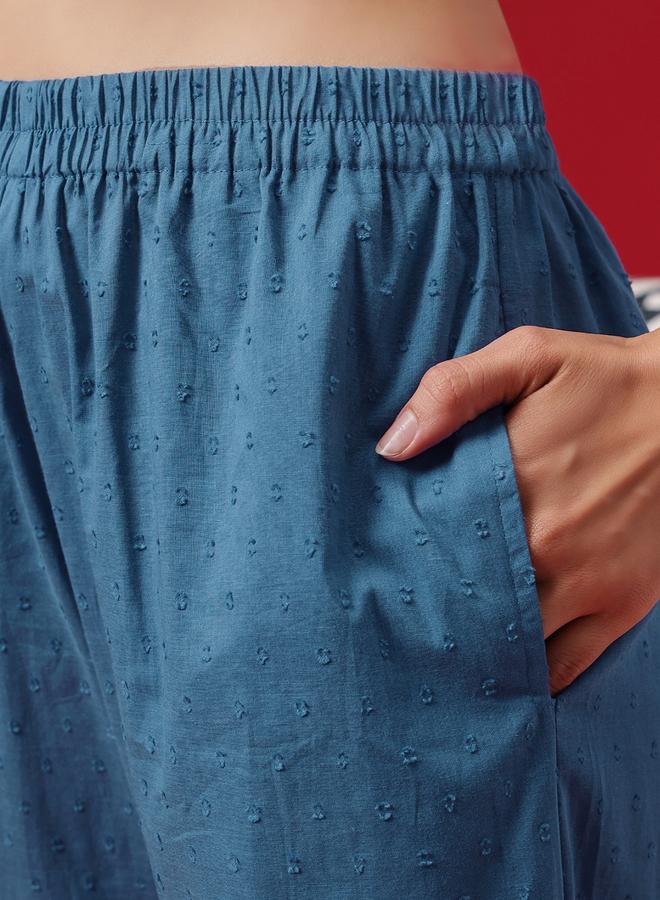 كلوفيا طقم قميص بأزرار مع بنطال بخيوط دوبي - Image 5