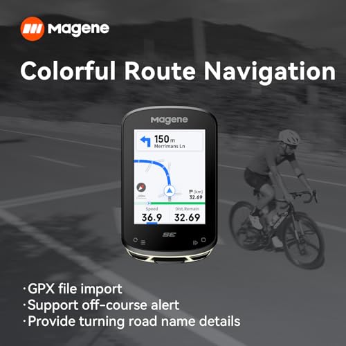 Magene C506SE Wireless GPS Bike Computer - 2.4" Color Screen, Route Navigation, Bluetooth & WiFi, Fast 5s Positioning, Supports 9 Cycling Devices - Image 3