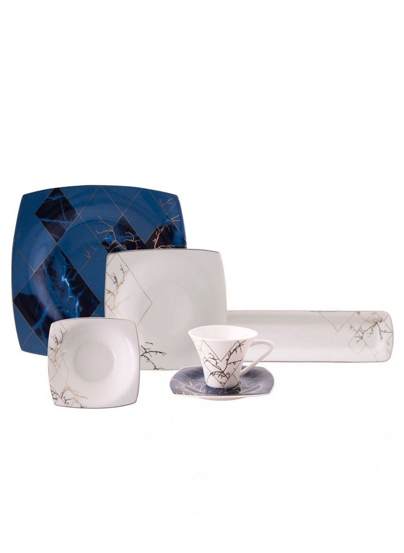 Karaca Karaca Fine Pearl Midnight 20 Piece 6-Person Breakfast Set  - Image 3