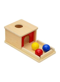Elite Montessori Elite Montessori Object Permanence Box with Tray Three Color Balls  - Image 1