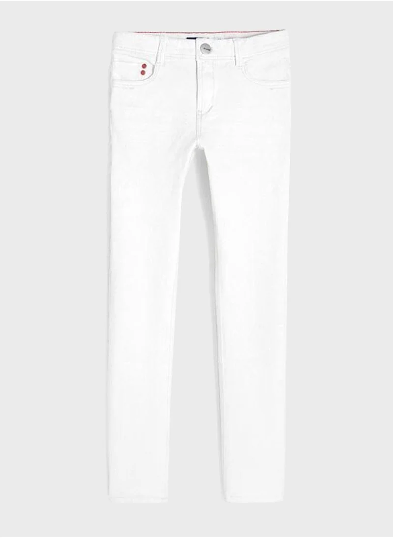 Okaidi Obaibi Okaidi Slim Fit Pants In Bi-Stretch Canvas