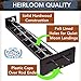 WE Games Shoot The Moon Game Large 18 inches Black Stained Solid Wood Board with Metal Ball and Rods Retro Balancing Game for Family and Bar - Image 4