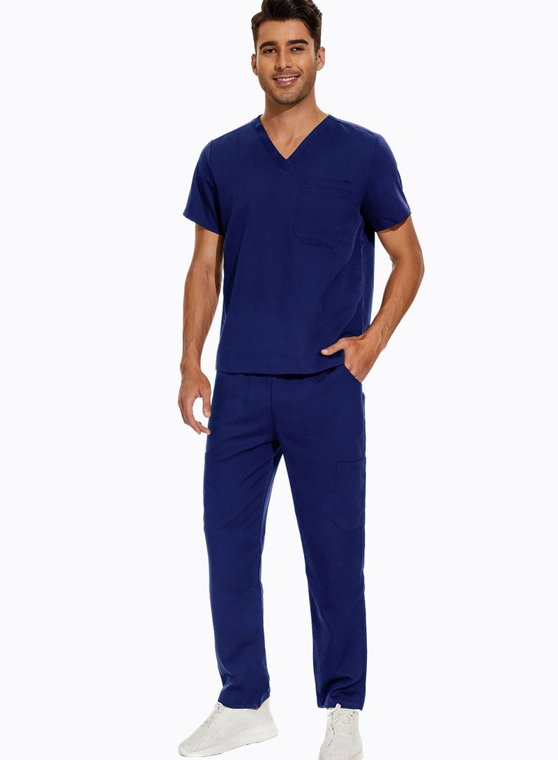 Gasin Men's Medical Scrubs Surgical Gown Suit Doctor  - Image 1