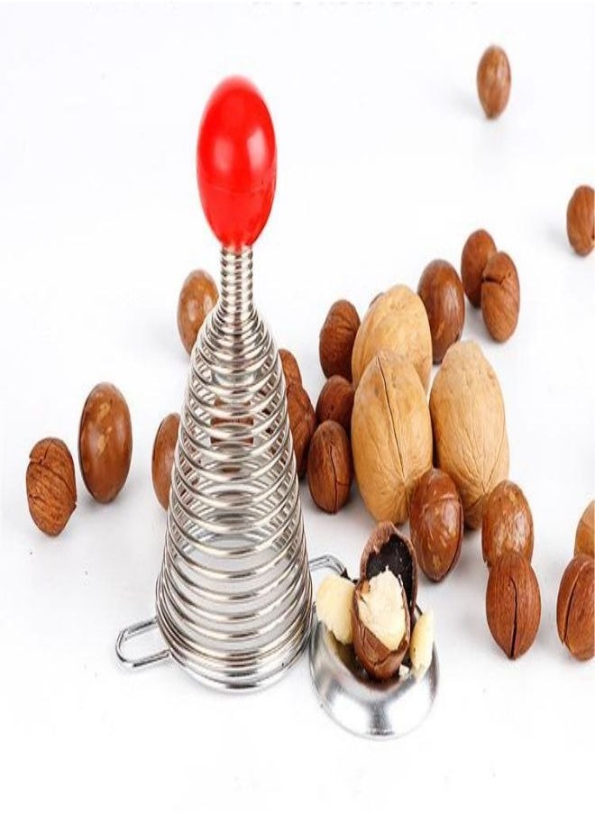 TCJ - Spring walnut pliers Various Nut Cracker Spring impact Decompression tool - Image 1