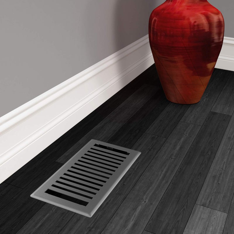 IMPERIAL Imperial RG3444 Montezuma Decorative Floor Register, 4 x 10-Inch, Grey Granite  - Image 5