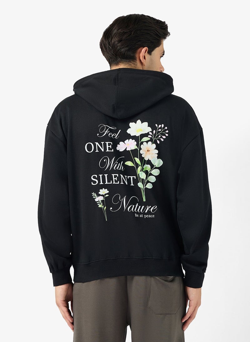 Seventy Five Graphic Pullover Oversize Hoodie - Image 2