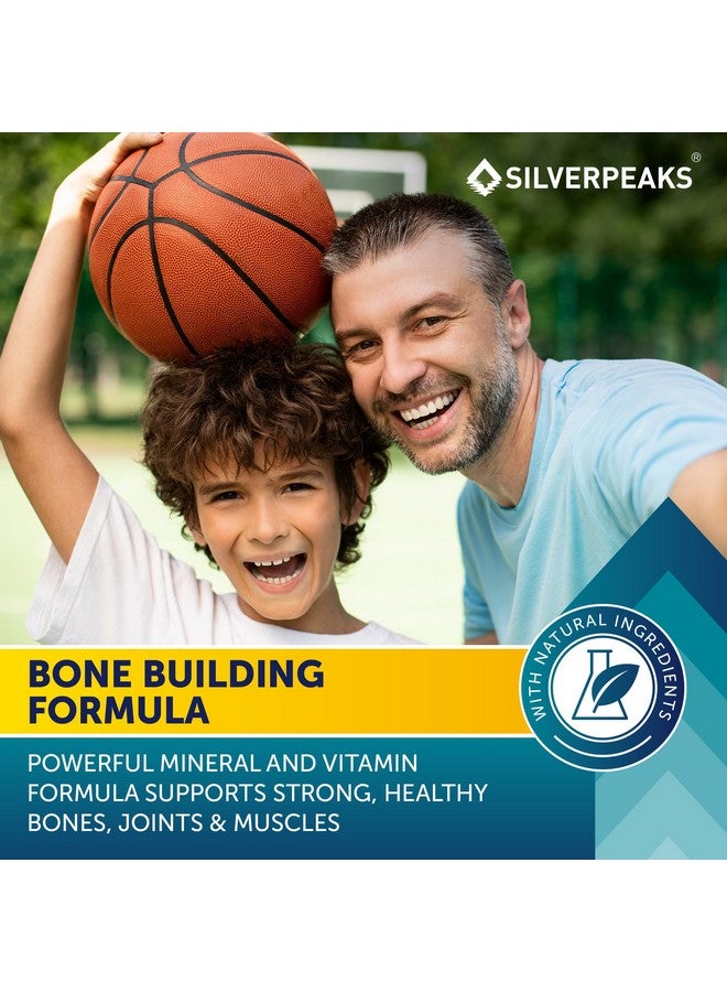 SILVERPEAKS Calcium Magnesium Gummies - Bone & Immune Support for Women & Men with Vitamin D3, K2, Zinc & Collagen - Natural Chewable Multi-Vitamin Supplement for Strong Bones & Overall Wellness - 60 Chews - Image 1