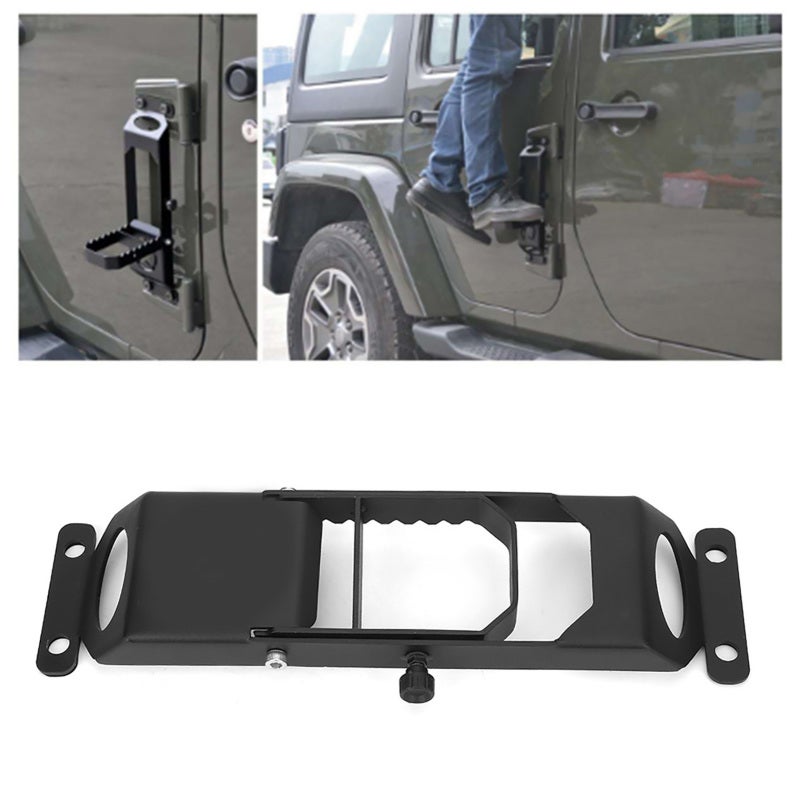 Hinge Foot Rest Designed for Lower Hinge Door Hinge Pins - Folding Pedal with Anti-Slip Strip Vehicle Foot Plate for Roof Access - Image 5