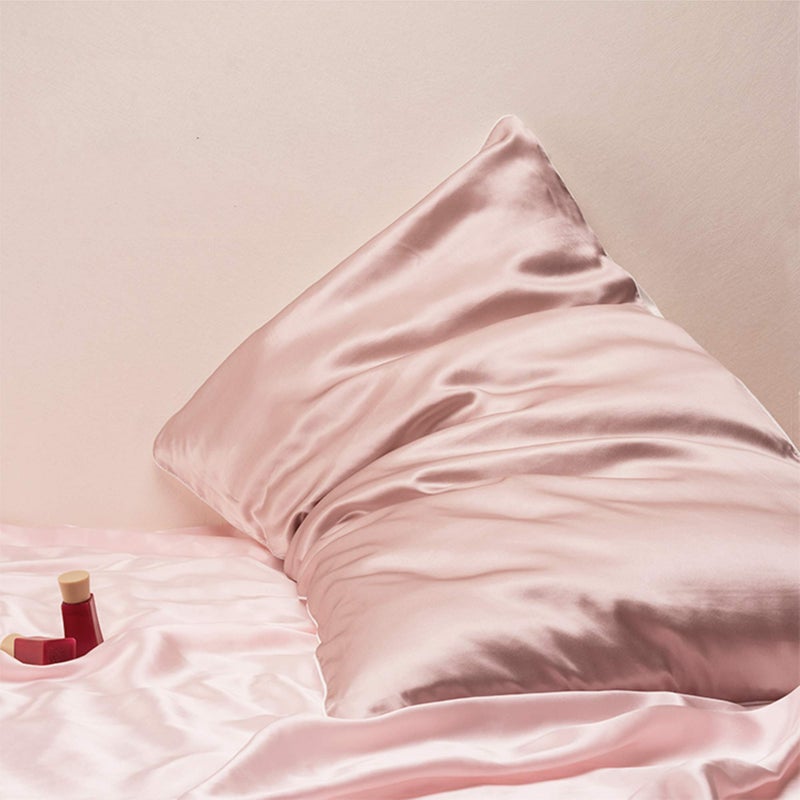 ROSEWARD Pink Silk Pillow Cases with Zipper Made in USA, 100% 22 Momme Mulberry Silk Pillowcase for Hair and Skin, Acne Free, Anti Aging, Anti Wrinkle, Hypoallergenic (Pink, Standard) - Image 5