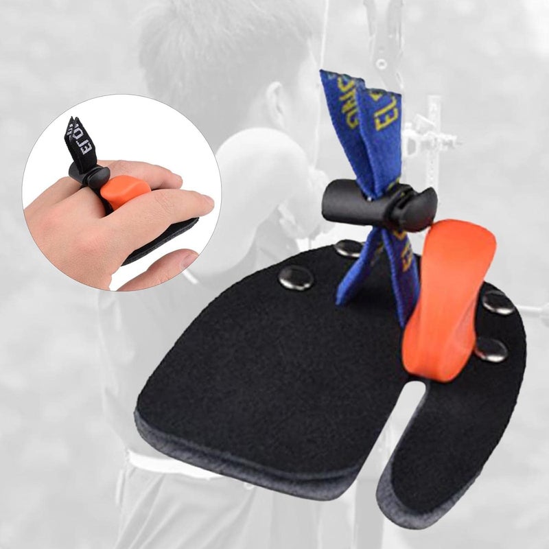 كلاراكو واقي إصبع الرماية، ملحقات تدريب اليد اليمنى، حماية الإبهام لقوس القوس المنحني، للشباب، للتدريب على الرماية والصيد - Image 2